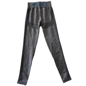 Gymshark Flex High Waisted Elasticated Waistband Stretch Leggings Grey Small